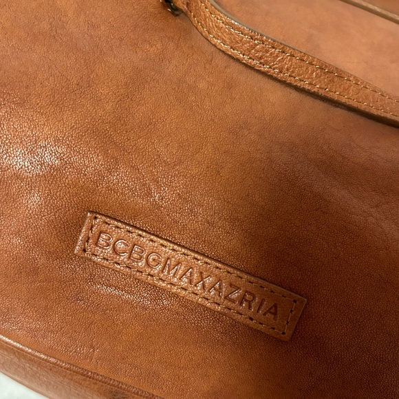 BCBG Camel Leather satchel - used twice - Picture 8 of 9